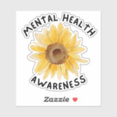 Mental Health Awareness Therapist Cute Sticker (Vel)