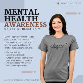 Mental Health Awareness Unisex Tri-Blend Shirt