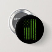 Mental Health Awareness USA vlag Groene vlag Ronde Button 5,7 Cm (Voorkant /achterkant)