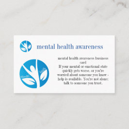 Mental Health Awareness Visitekaartje