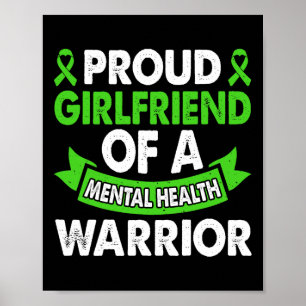 Mental Health Awareness Vriendin Warrior Mental Poster