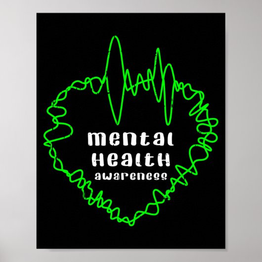 Mental health awareness warrior counselor poster (Voorkant)