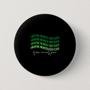 Mental health awareness warrior counselor ronde button 5,7 cm