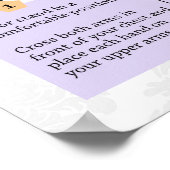 Mental Health Butterfly Hug Poster voor volwassene (Hoek)