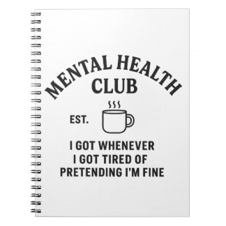 Mental Health Club – Spiral Notitieboek / Tijdschr