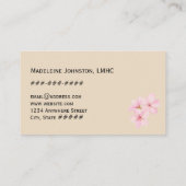 Mental Health Counselor Cherry Blossom Sakura Visitekaartje (Achterkant)
