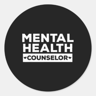 Mental Health Counselor - Mental Therapist Oufit Ronde Sticker