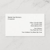 Mental Health Counselor Modern Design Visitekaartje (Achterkant)