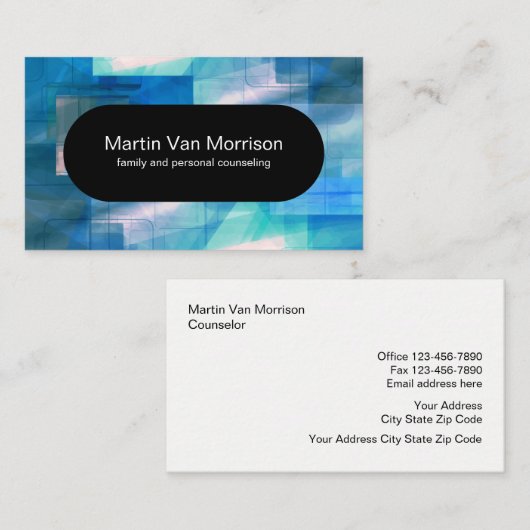 Mental Health Counselor Modern Design Visitekaartje (Voorkant / Achterkant)