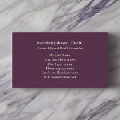 Mental Health Counselor Paarse Pioenrozen | NATUUR Visitekaartje