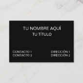 Mental Health Counselor Spaans Visitekaartje (Achterkant)