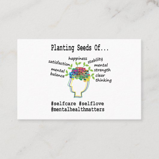 Mental Health Counselor Visitekaartje (Voorkant)