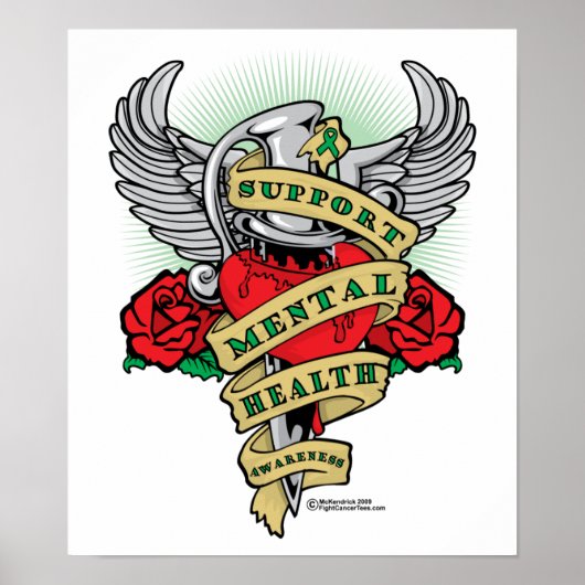 Mental Health Dagger Poster (Voorkant)