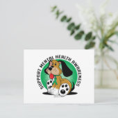 Mental Health Dog Briefkaart (Staand voorkant)