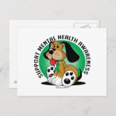 Mental Health Dog Briefkaart (Voorkant / Achterkant)