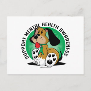Mental Health Dog Briefkaart
