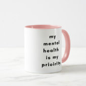 Mental Health First Motivational Mug for SelfLove Mok (Voorkant rechts)