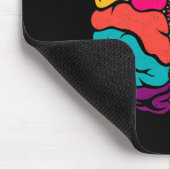 Mental Health Floral Brain Depression Awareness Co Muismat (Hoek)