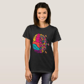 Mental Health Floral Brain Depression Awareness Co T-shirt (Voorkant volledig)