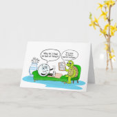 Mental Health Get Well, Golf Humor for Support Kaart (Gele Bloem)