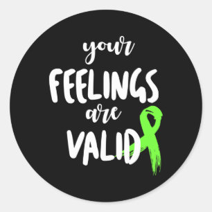 Mental Health Gift Design voor leraren en sociale  Ronde Sticker