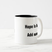 Mental Health Hope Is Real Therapy Quote mok (Voorkant rechts)