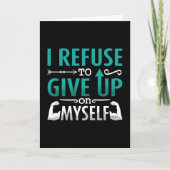 Mental Health I Refuse To Give Up On Myself Anxie Kaart (Voorkant)