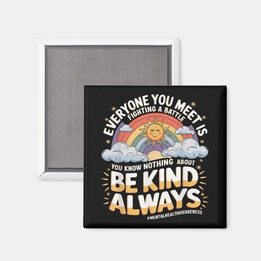 Mental Health Illness Awareness Month Depressed Pe Magneet (Voorkant / Achterkant)