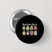 Mental Health Is My Jam Counselor Therast Awarenes Ronde Button 5,7 Cm (Voorkant /achterkant)