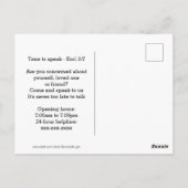 Mental Health MANNEN DIE PRATEN HEAL Custom Suppor Briefkaart (Achterkant)