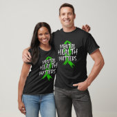 Mental Health Matters Awareness Groen lint voor mi T-shirt (Unisex)