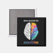 Mental Health Matters Awareness Maand Kostuum Magneet (Voorkant / Achterkant)