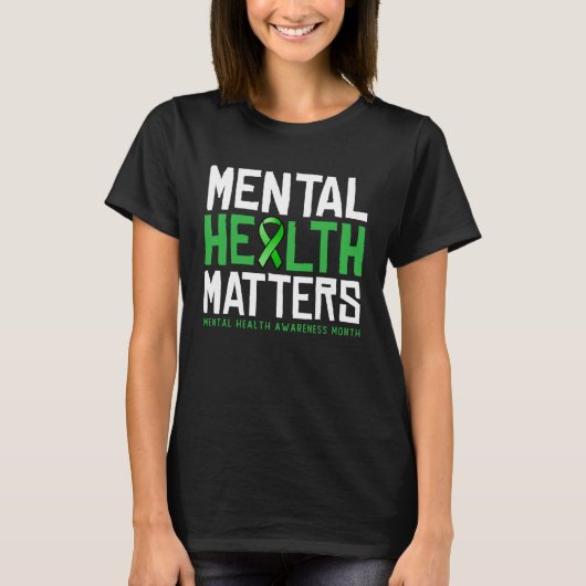 Mental Health Matters Awareness Month for men and T-shirt (Voorkant)