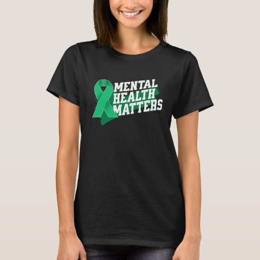 Mental Health Matters Emotional Well Being Awarene T-shirt (Voorkant)