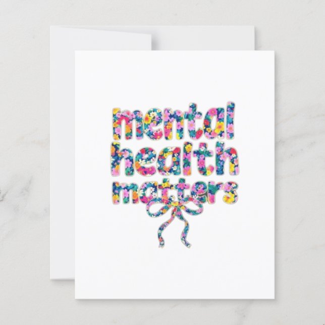 🌸 Mental Health Matters Floral Design (Voorkant)