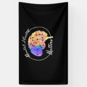 Mental Health Matters Funny Brain Multi-Color Spandoek (Verticaal)