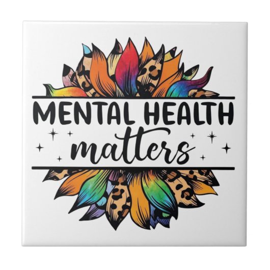 Mental Health Matters Keramische Tegels Tegeltje (Voorkant)