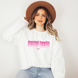 Mental Health Matters Poppins Barbiecore Roze Trui