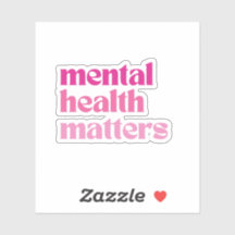 Mental Health Matters Retro Quote Barbiecore Roze