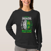 Mental Health Matters Spread Awareness Brain Green T-shirt (Voorkant)