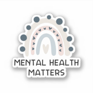 Mental Health Matters Sweatshirt - Regenboogsticke Sticker