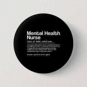 Mental Health Nurse Definition Ronde Button 5,7 Cm