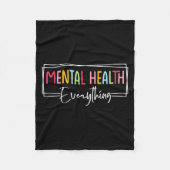 Mental Health Over Everything Suicide Depression A Fleece Deken (Voorkant)