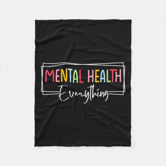 Mental Health Over Everything Suicide Depression A Fleece Deken (Voorkant)