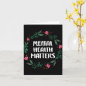 Mental Health Problems Awareness Suicide Preventio Kaart (Gele Bloem)