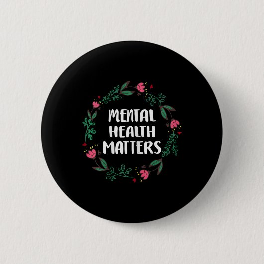 Mental Health Problems Awareness Suicide Preventio Ronde Button 5,7 Cm (Voorkant)