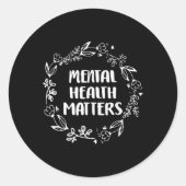 Mental Health S Awareness Suicide Prevention  Ronde Sticker (Voorkant)