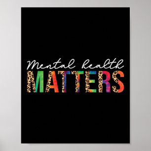 Mental Health S Brain Illness Mental Health Aware Poster