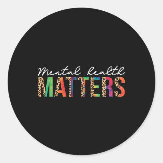 Mental Health S Brain Illness Mental Health Aware Ronde Sticker