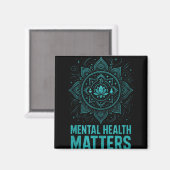 Mental Health S End Stigma Awareness  Magneet (Voorkant / Achterkant)